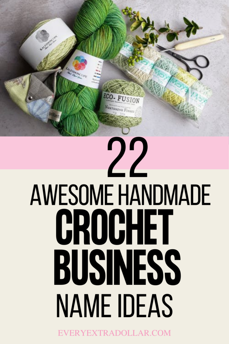 Handmade Crochet Business Name Ideas Every Extra Dollar
