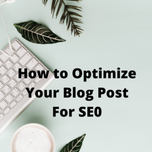 Read more about the article How to Optimize Your Blog Post For SEO