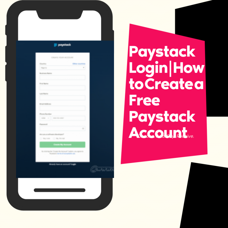 Paystack Login | How to Create a Free Paystack Account
