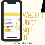 Western Union sign in