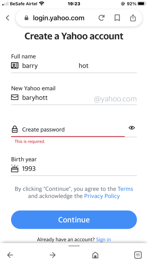 How to Sign Up For a New Yahoo Email Account